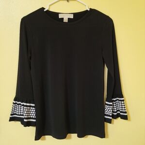 Michael Kors Black and white women's blouse size Small